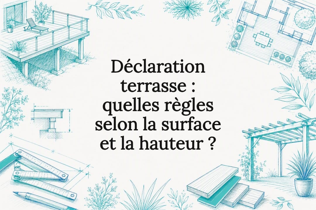 Illustration d'une terrasse et réglementation d'urbanisme