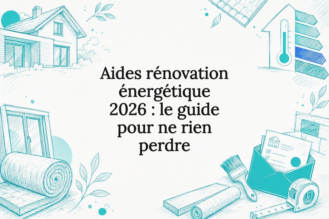Carte titre illustrée des aides à l'énergie