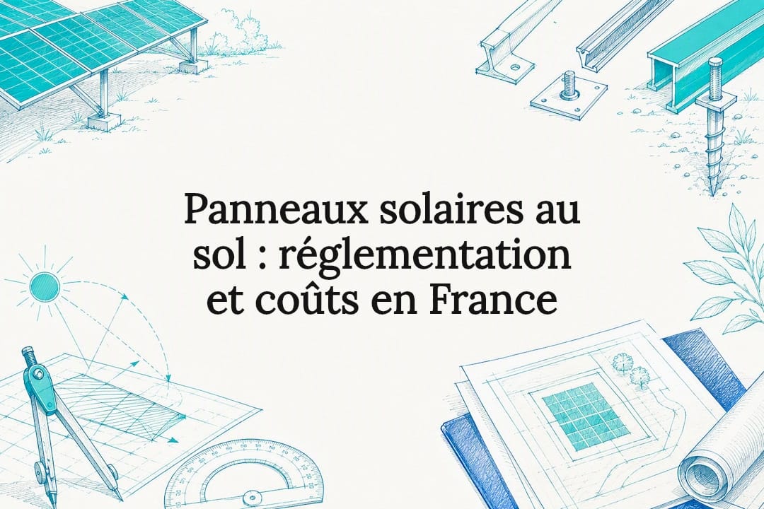 Image de panneaux solaires posés au sol