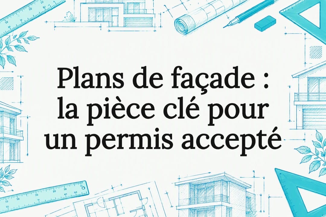 Dessin technique d'un plan de façade