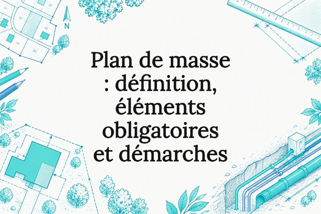 Carte titre illustrée du plan de masse