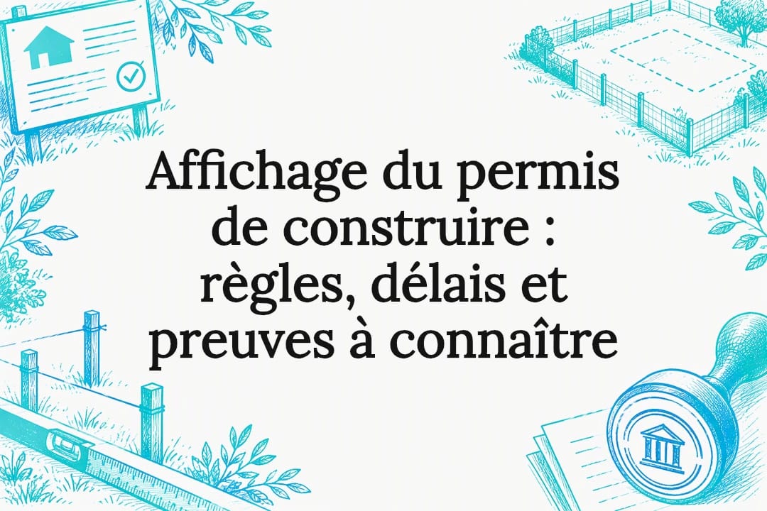 Carte de titre illustrée affichée sur le permis
