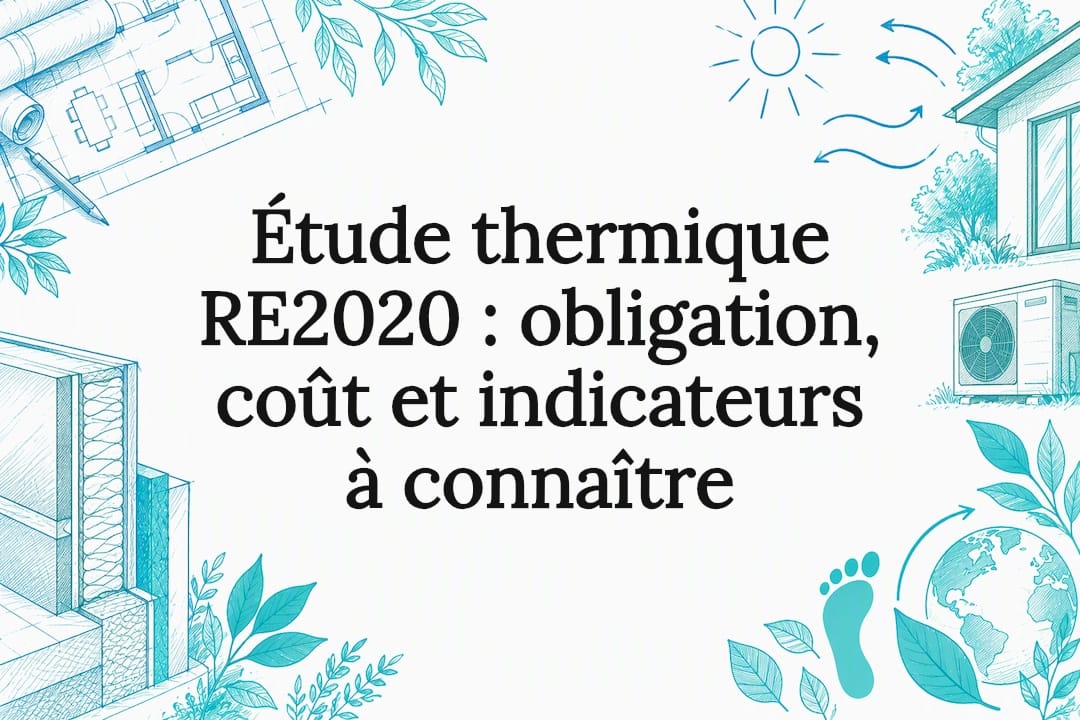 Carte à titre illustrée sur la RE2020