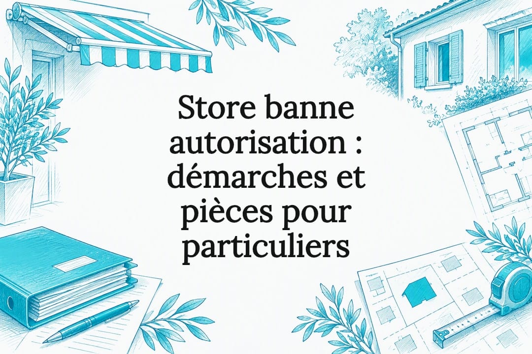 Carte illustrée : autorisation d’installation d’un store banne