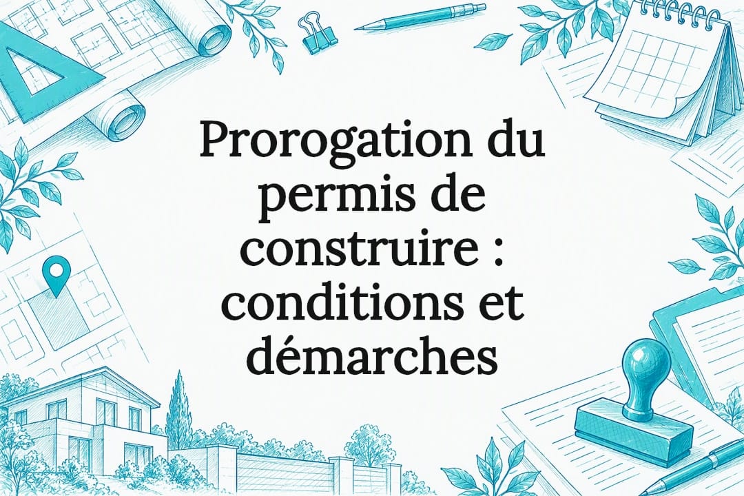 Carte illustrée sur la prolongation du permis