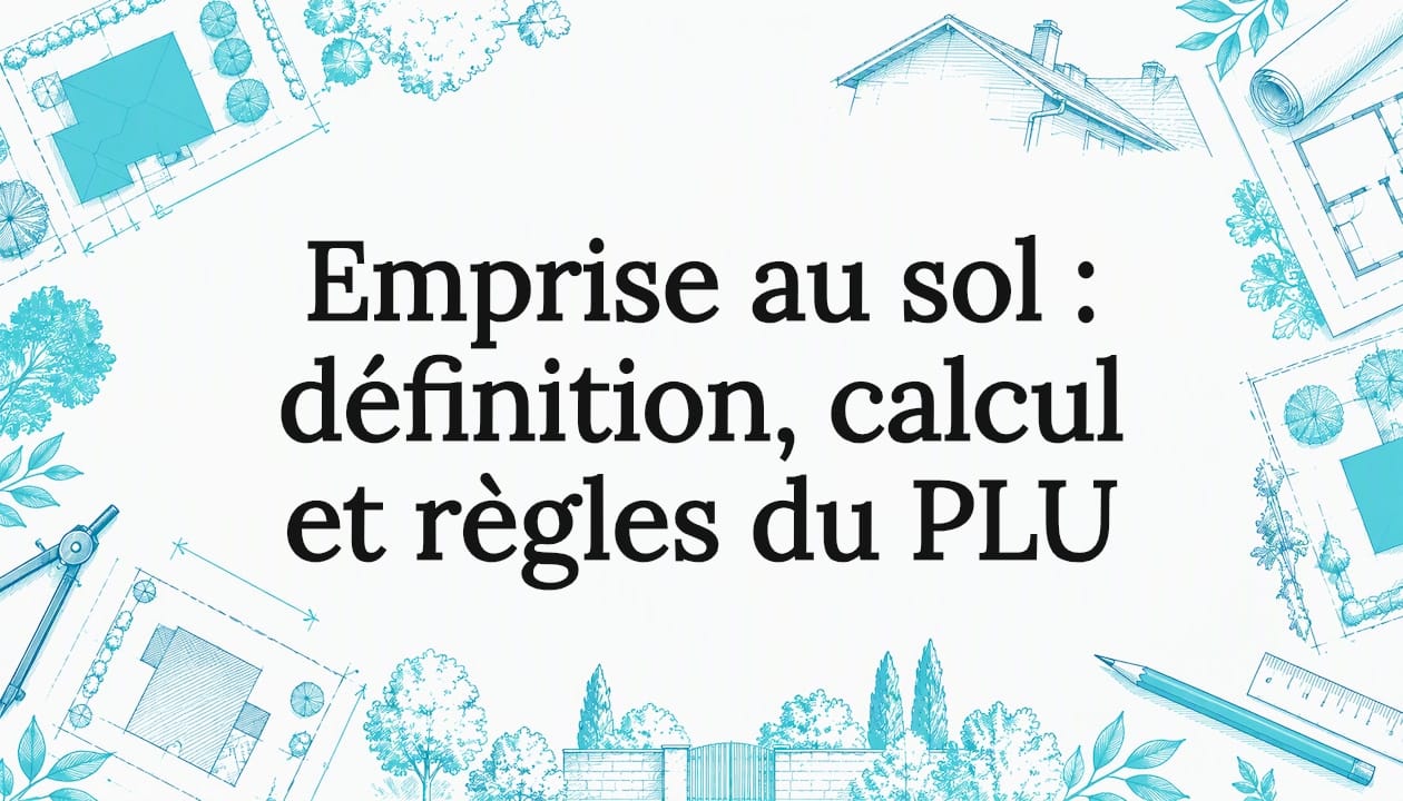 Carte illustrée de l’emprise au sol